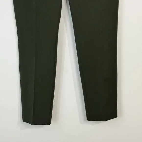 NWT LOFT Curvy Skinny Ankle Trousers Size 8 Forest Green Mid Rise - Picture 4 of 14